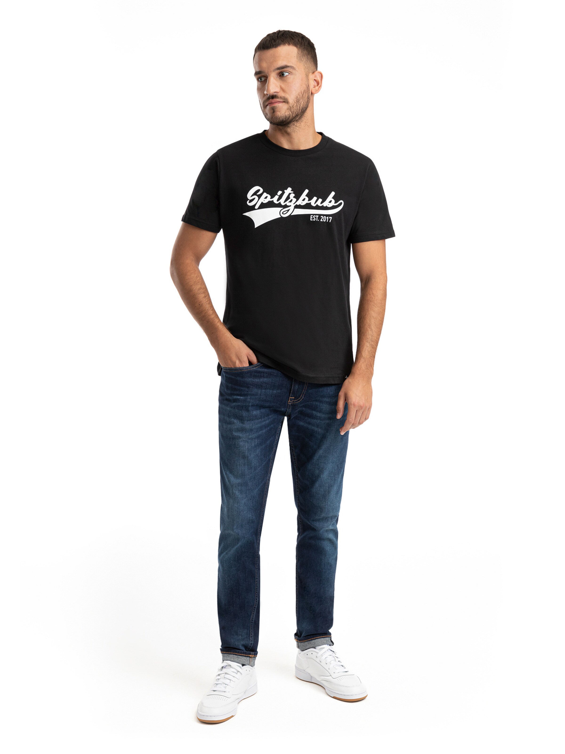SPITZBUB Shirt 'Ralph ' in Black