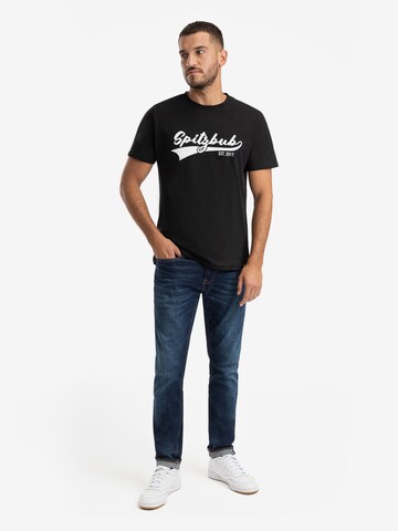 SPITZBUB Shirt 'Ralph ' in Schwarz