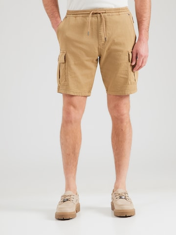 INDICODE JEANS Regular Cargo Pants 'Bouillon' in Beige: front