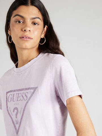 T-shirt GUESS en violet