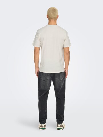 Maglietta 'ONSDAWSON' di Only & Sons in bianco