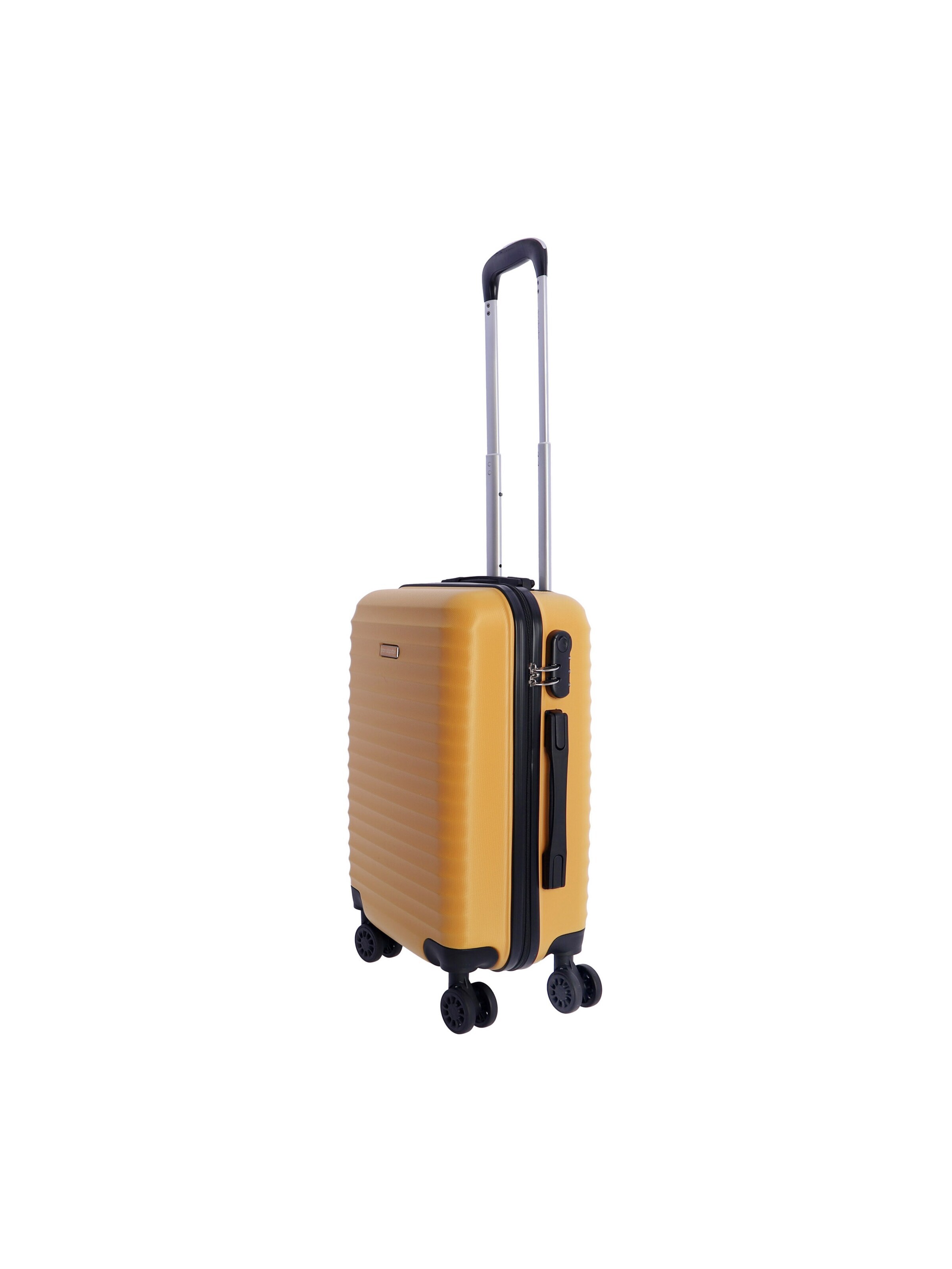 Don Algodon - Carrito 'DON ALGODON - Maletas de Viaje Cabina - Maleta 55x40x20 - Maletas de Viaje - Maleta de Cabina Resistente Ryannair - Trolley Equipaje para Avion con 4 Ruedas de 360º y candado' en amarillo