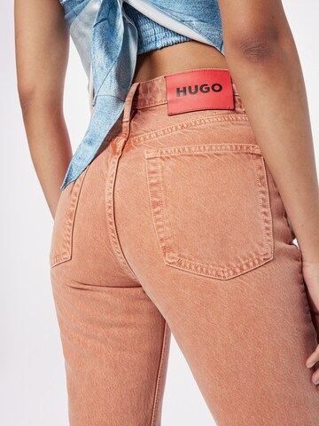 HUGO Regular Jeans in Oranje