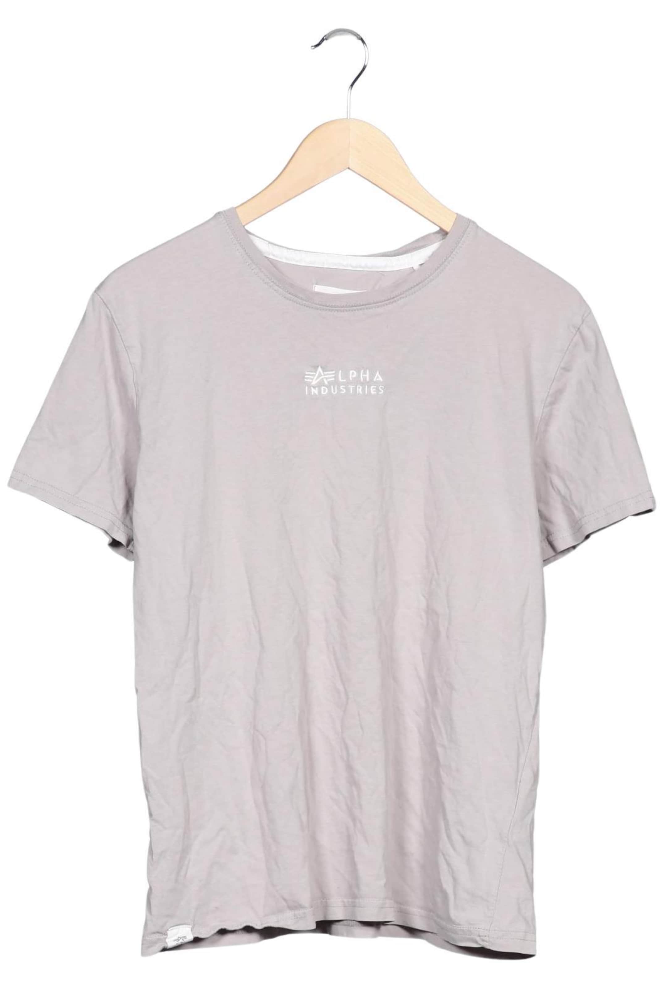 ALPHA INDUSTRIES Shirt in L in Grey: front