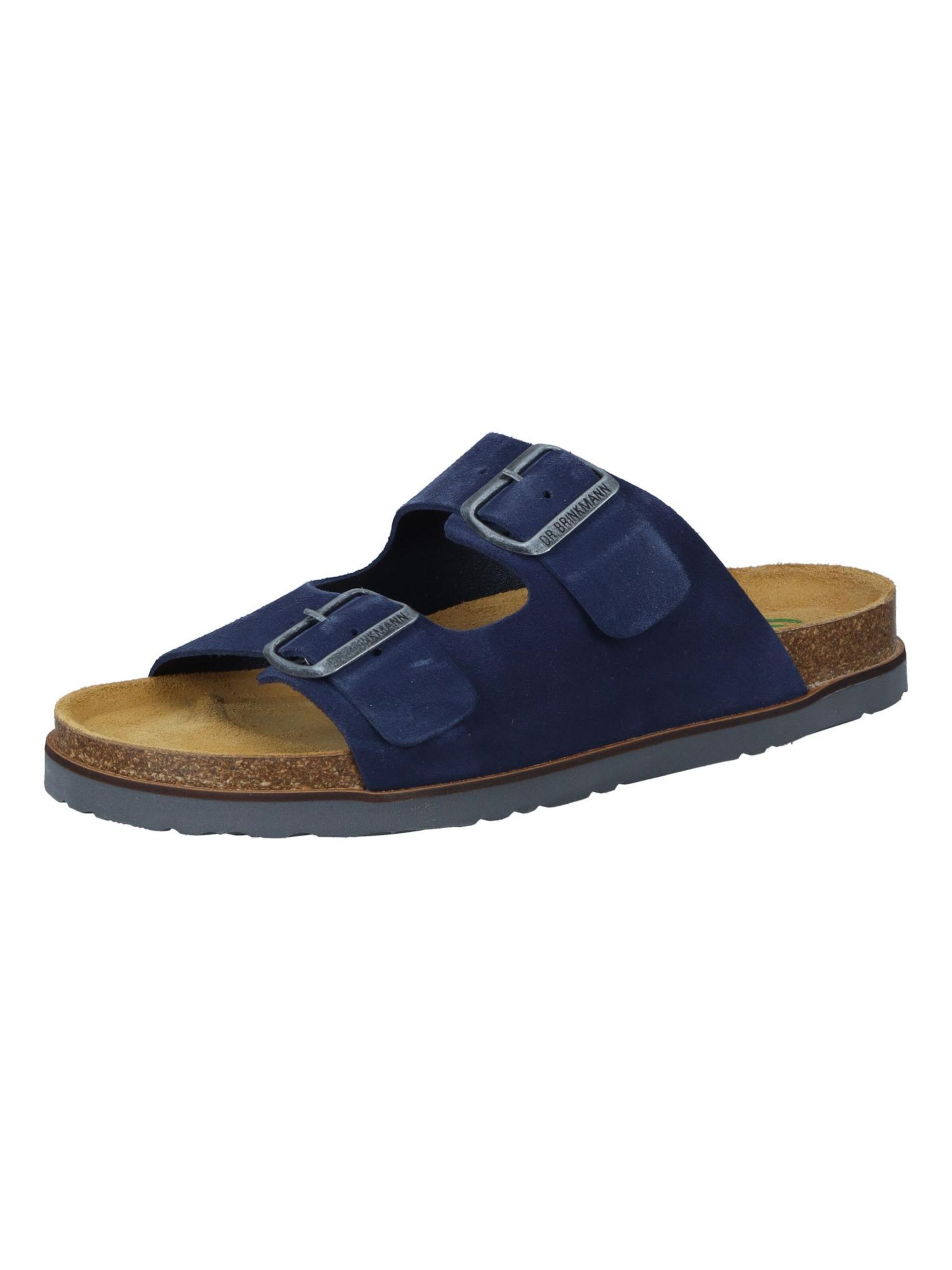 DR. BRINKMANN Mules 'Pantoletten BONILLO' in Blue: front