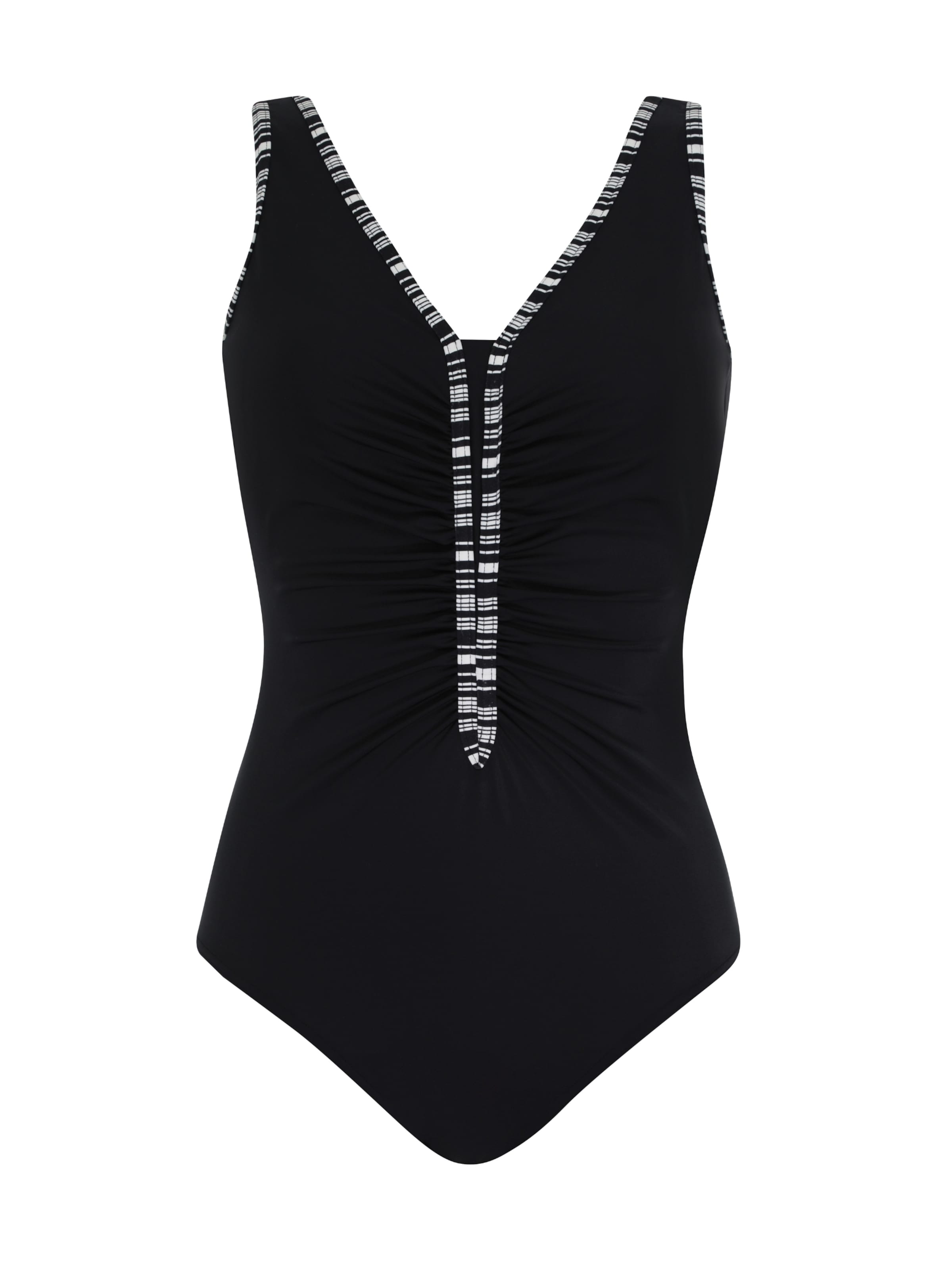 SUNMARIN T-shirt Swimsuit in Black: front