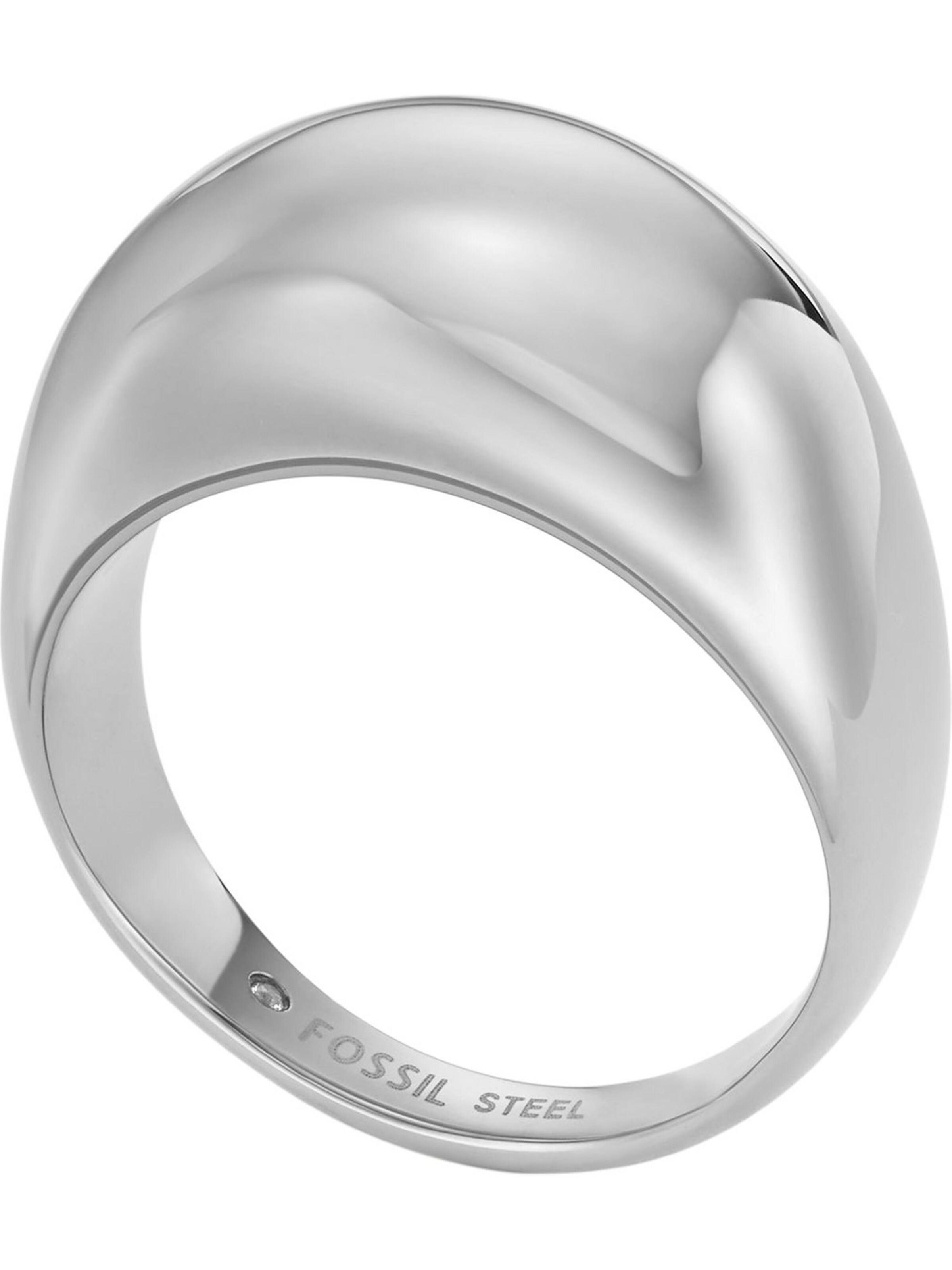 FOSSIL Ring in Silber: Vorderseite