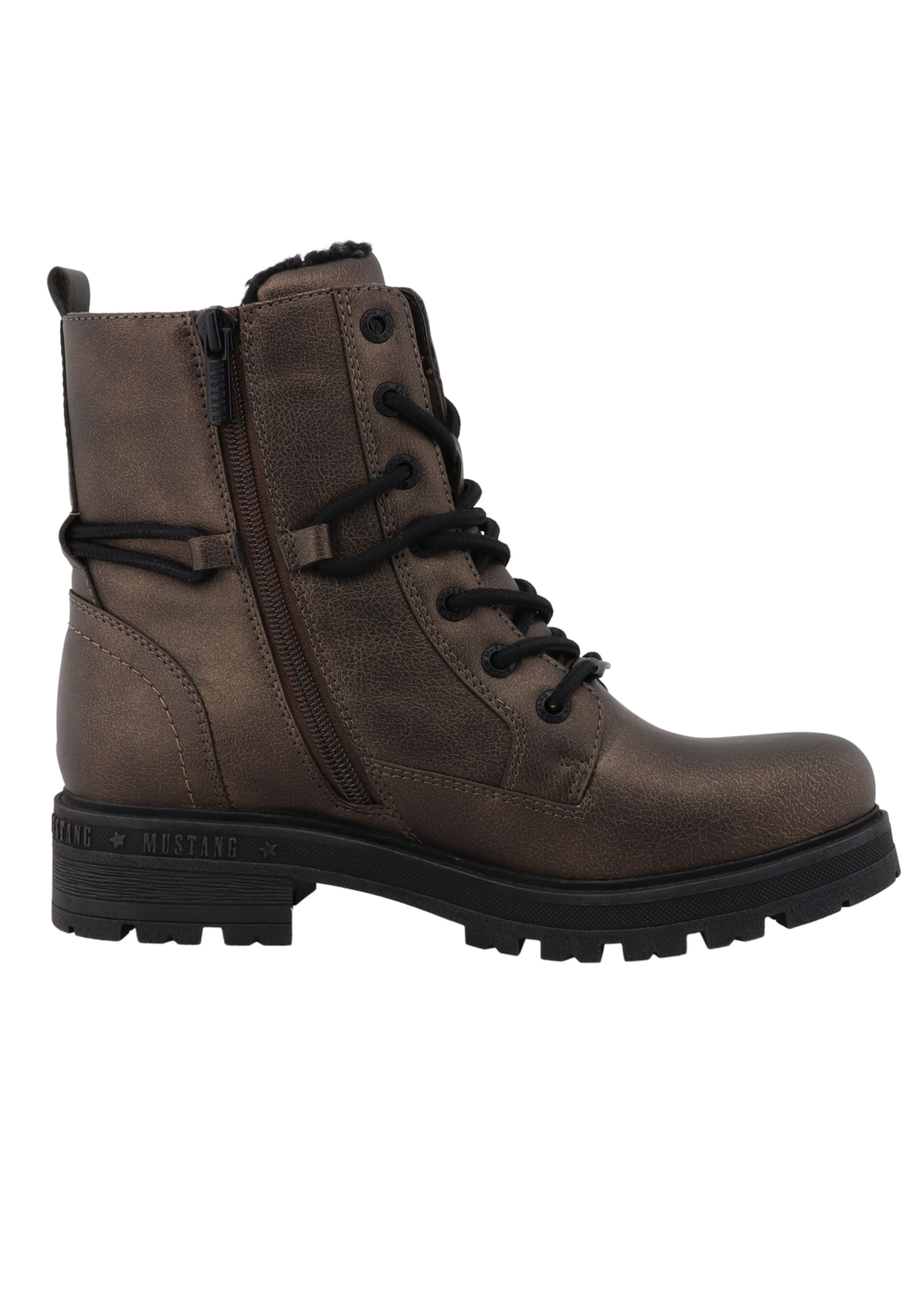 Bottines à lacets MUSTANG en marron