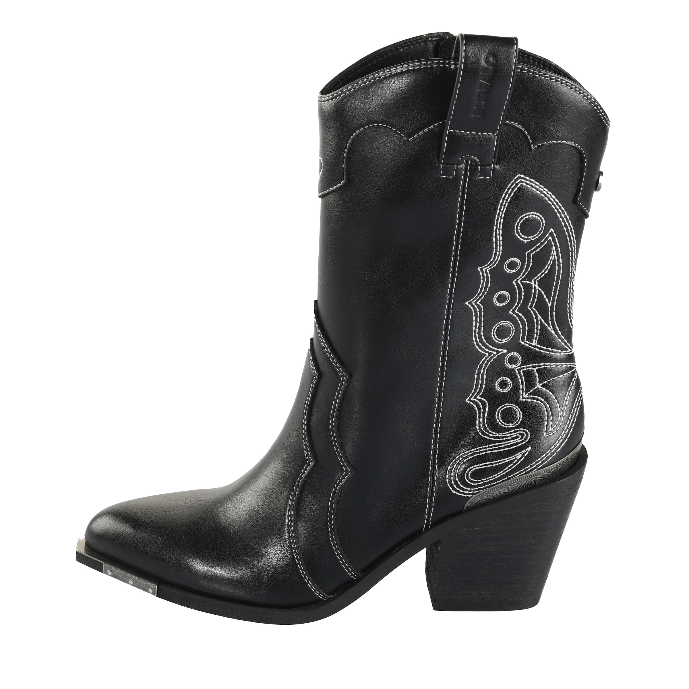 Bottes de cowboy BUFFALO en noir