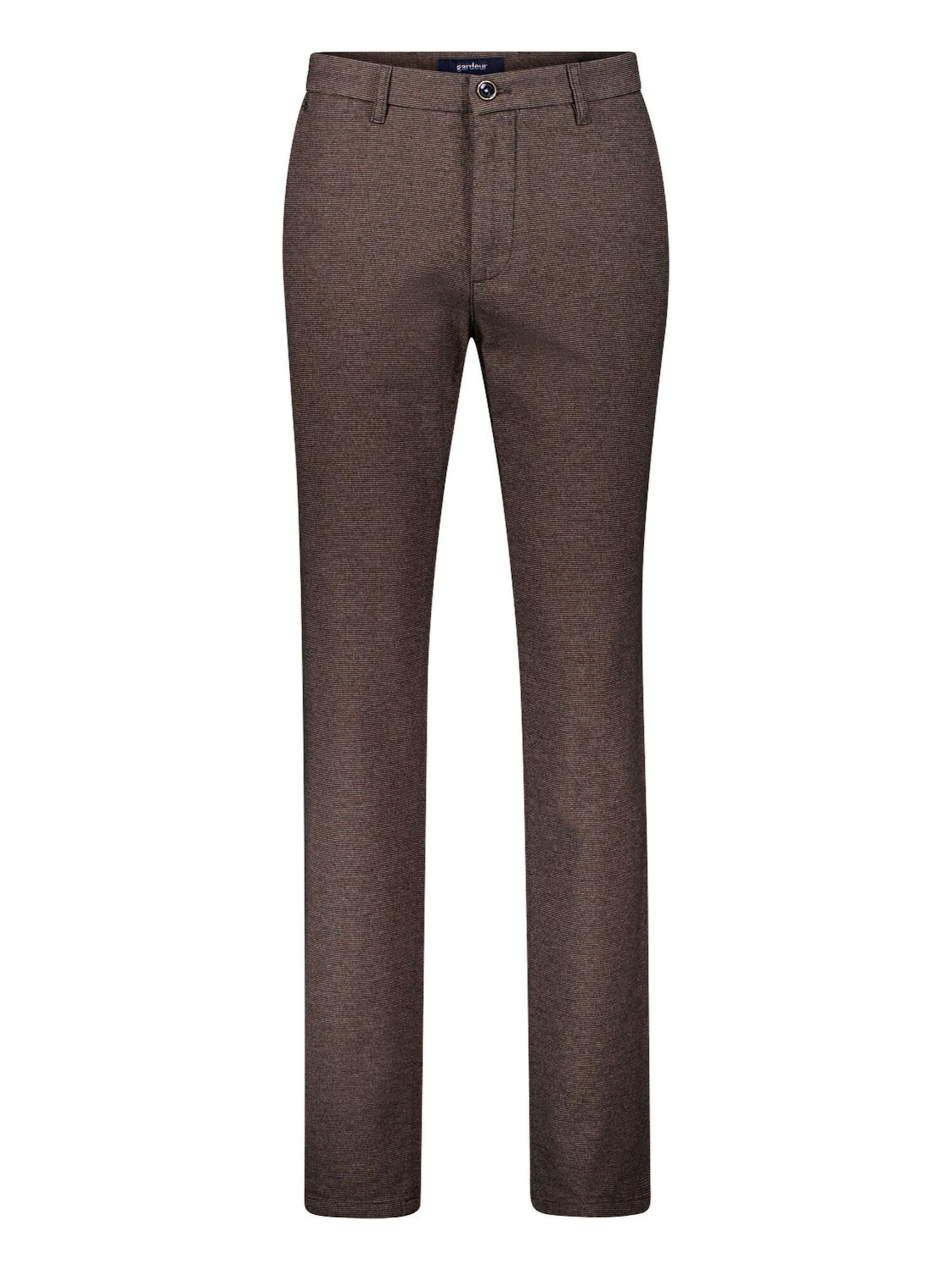 Gardeur Chino trousers 'Bono' in Brown: front