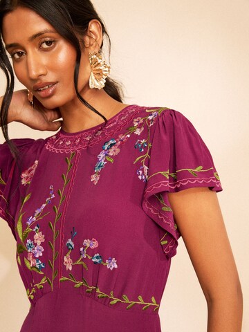Robe love & roses en violet