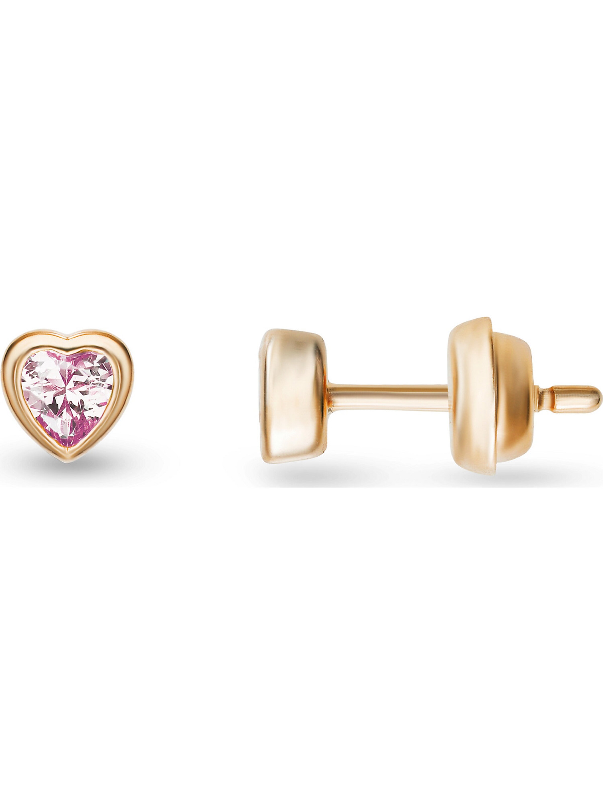 JETTE JETTE Damen-Ohrstecker 925er Silber 2 Zirkonia ' ' in Gold