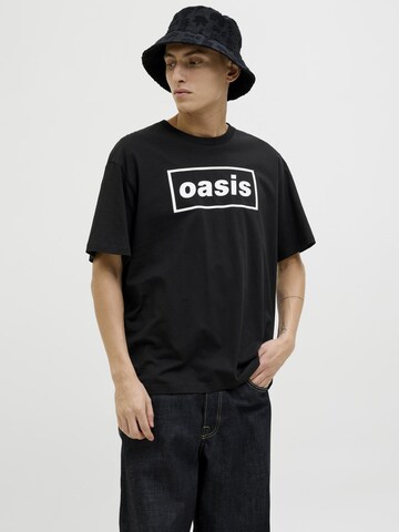 JACK & JONES Shirt 'JOROasis' in Black: front