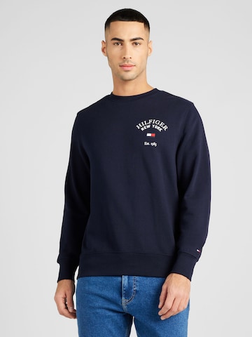 TOMMY HILFIGER Sweatshirt 'ARCHED VARSITY' in Blue: front