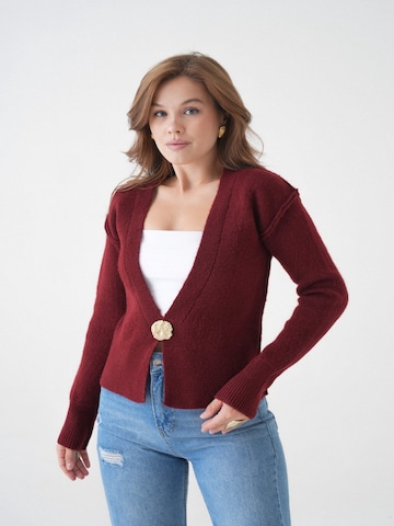 Cardigan WOMAN VISION en rouge