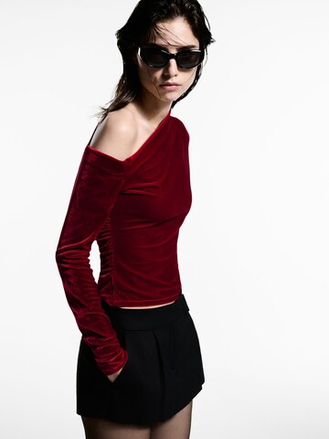 MANGO Shirt 'XVIRGO' in Rood: voorkant