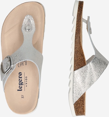 Legero T-Bar Sandals 'Clear' in Silver