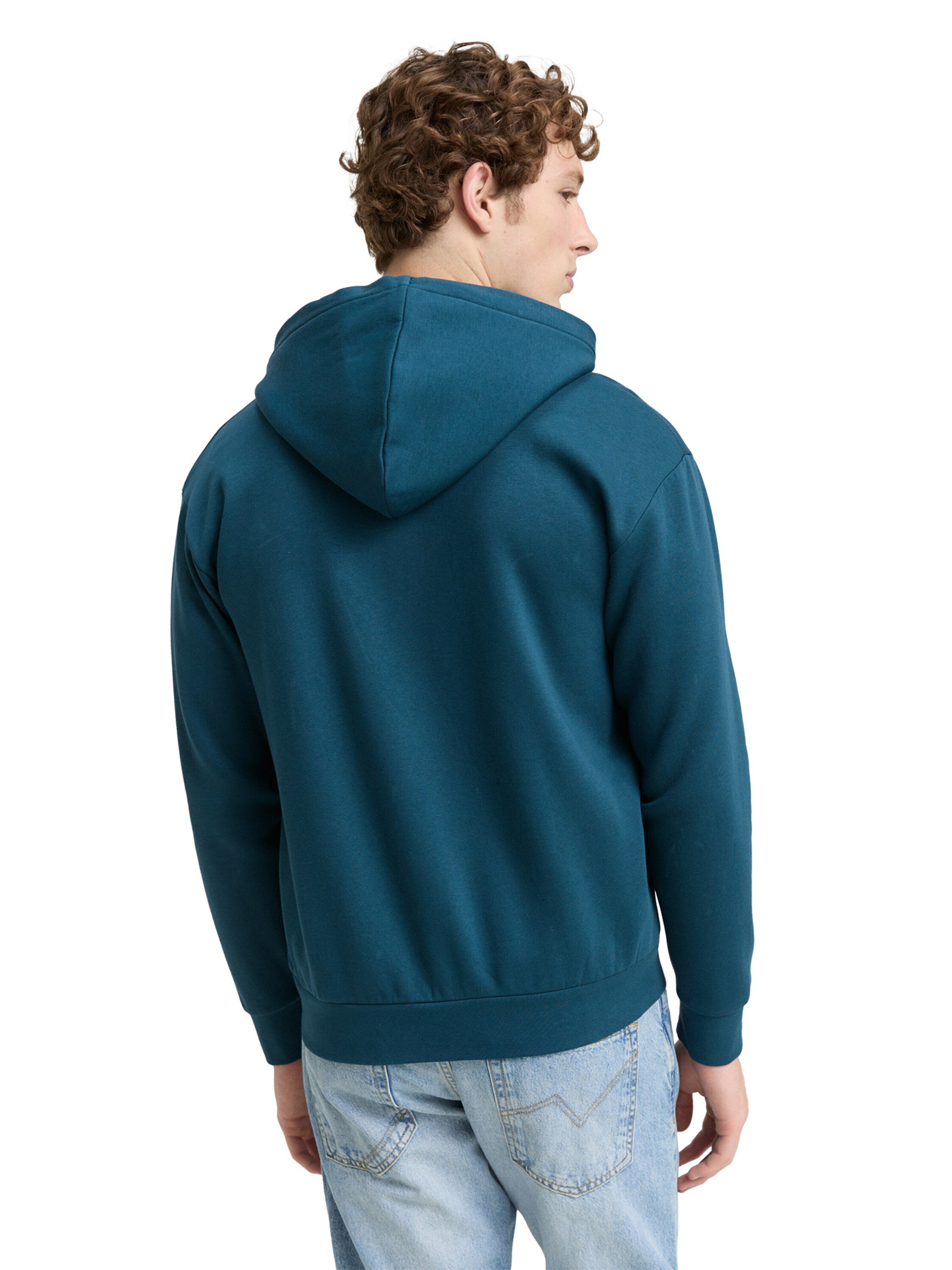 TOM TAILOR DENIM Кофта на молнии в Зеленый