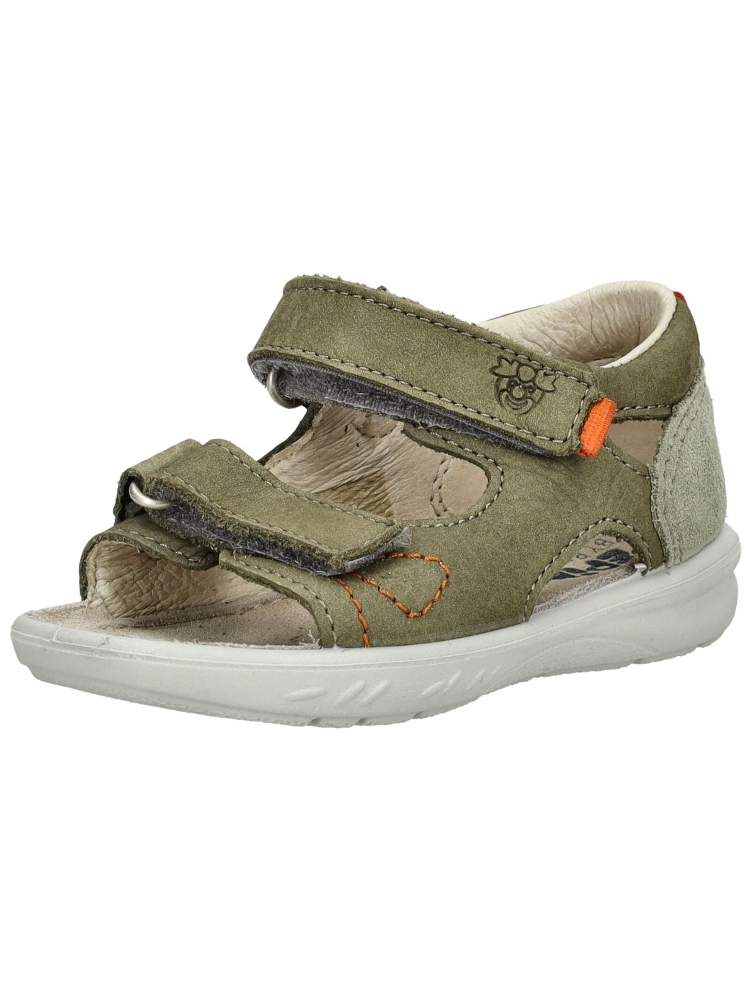 Calzatura aperta di Pepino in verde: frontale