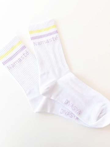Divasya Socks 'Namasté' in White