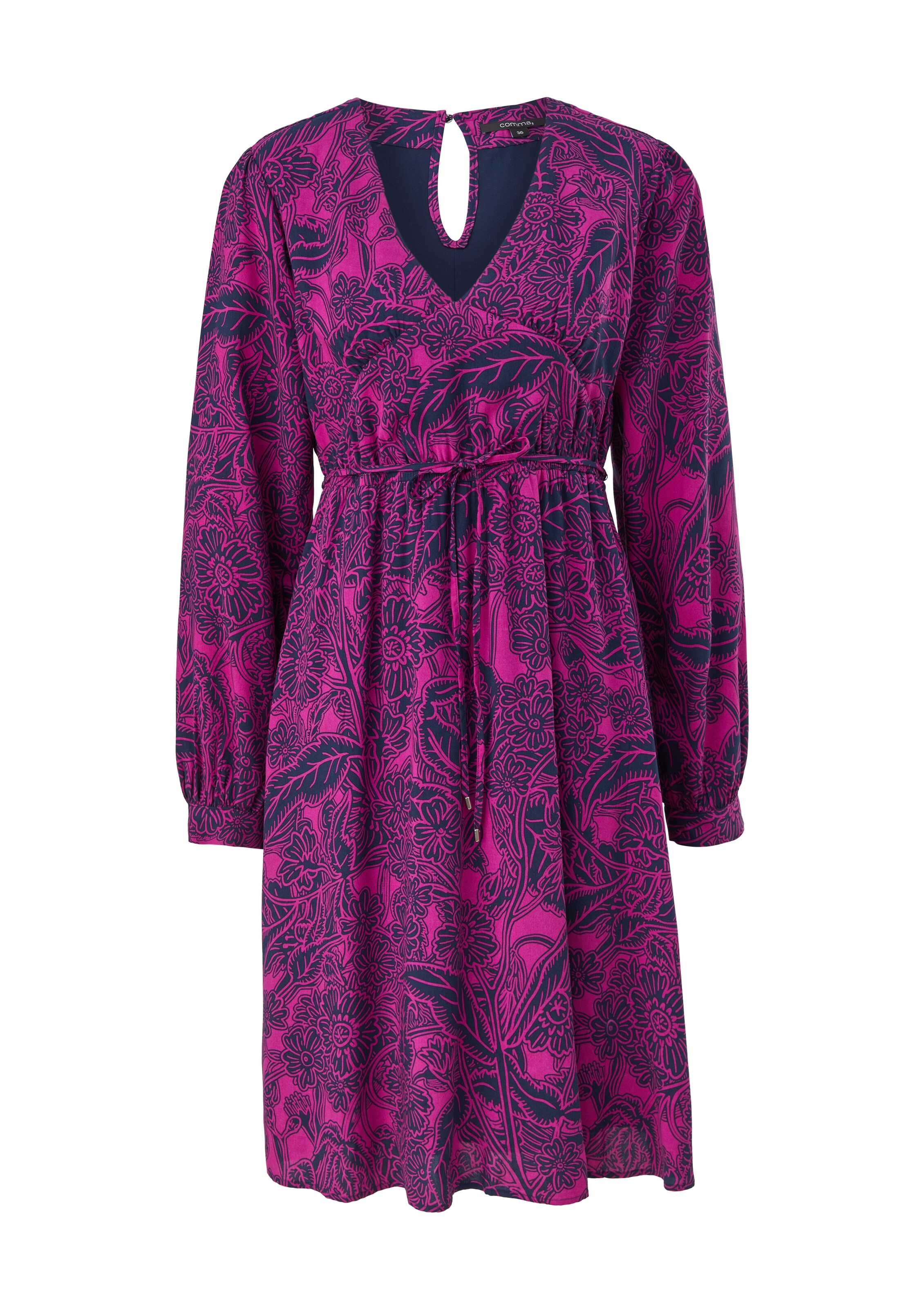 COMMA Kleid in Lila: Vorderseite