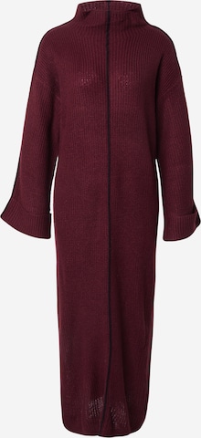 VILA Πλεκτό φόρεμα σε κόκκινο: μπροστά