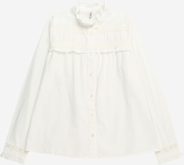 Maglietta 'LINA' di KIDS ONLY in bianco: frontale