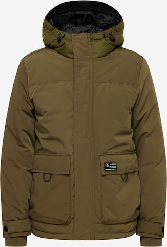 Parka invernale di QS in verde: frontale