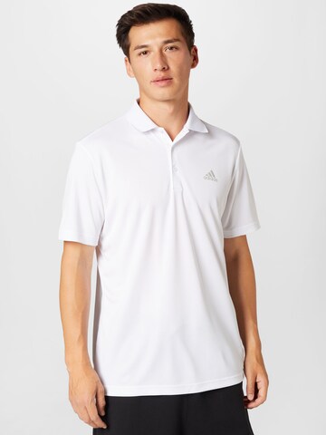 ADIDAS GOLF Performance Shirt in White: front