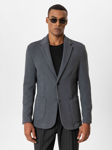 Antioch Slim fit Suknjič 'Berhtram' | siva barva: sprednja stran