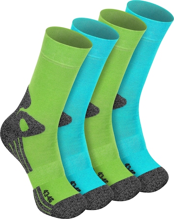 celodoro Athletic Socks 'Trekking Exclusive' in Blue: front