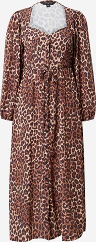 Dorothy Perkins Shirt dress 'Kitty' in Brown: front