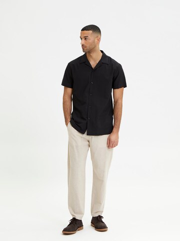 SELECTED HOMME - Comfort Fit Camisa 'REGAIR' em preto