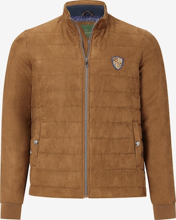 Charles Colby Between-Season Jacket ' Sir Lawrence ' in Brown: front