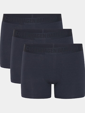 Copenhagen Bamboo Boxer shorts '3 par bambus underbukser i navy' in Blue: front