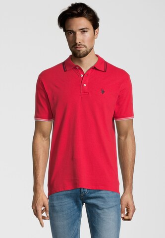 U.S. POLO ASSN. Shirt 'Barney' in Rood: voorkant