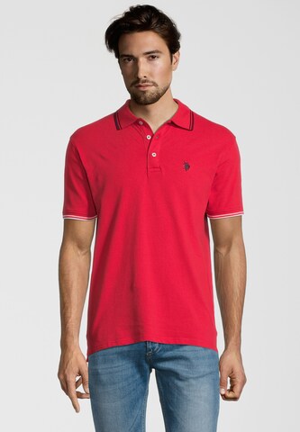 U.S. POLO ASSN. Poloshirt 'Barney' in Rot: predná strana