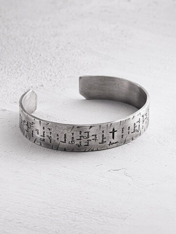 Bracelet 'THE LORD'S PRAYER' REYTEL en argent : devant