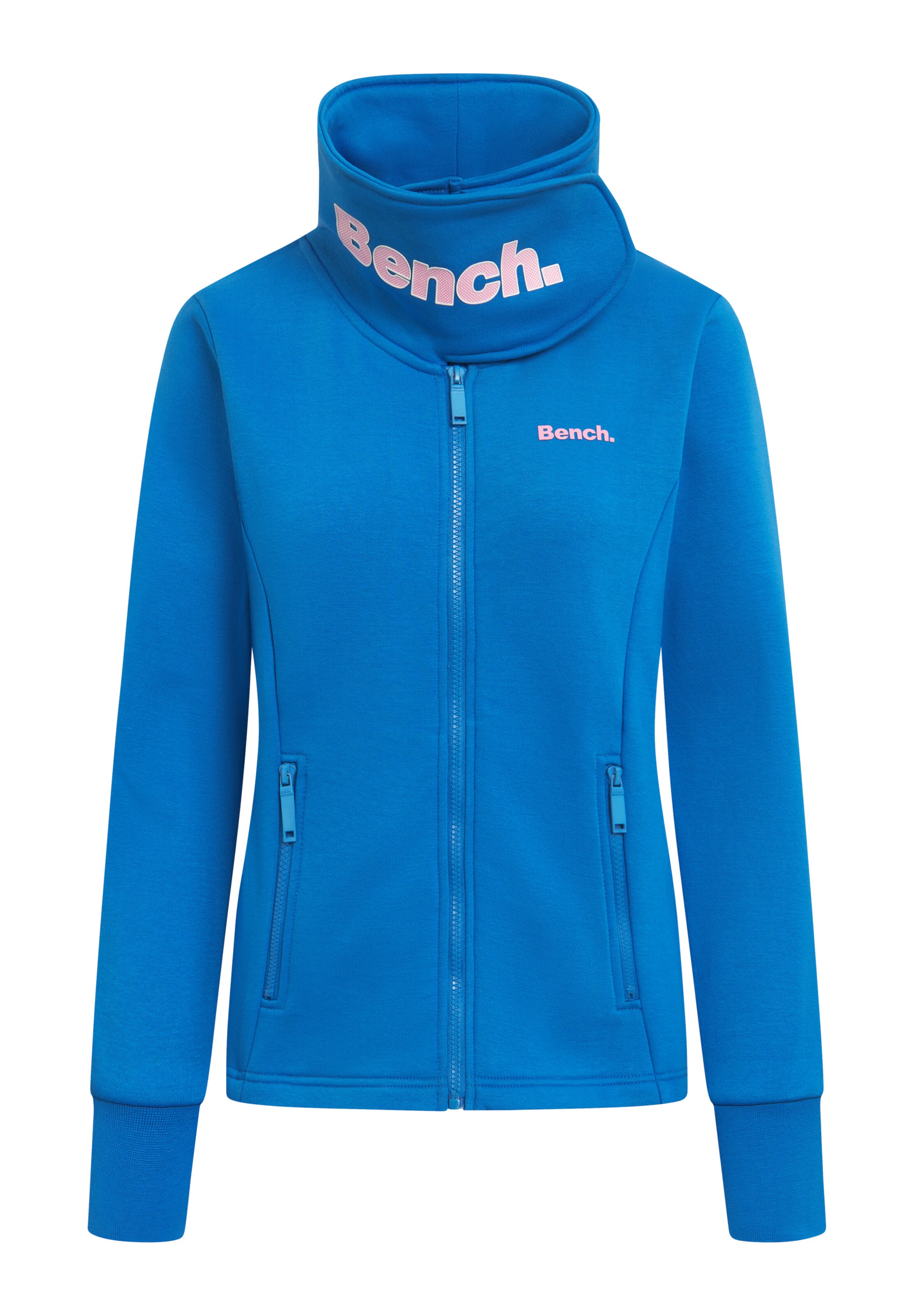 BENCH Sweatjacke in Blau: Vorderseite