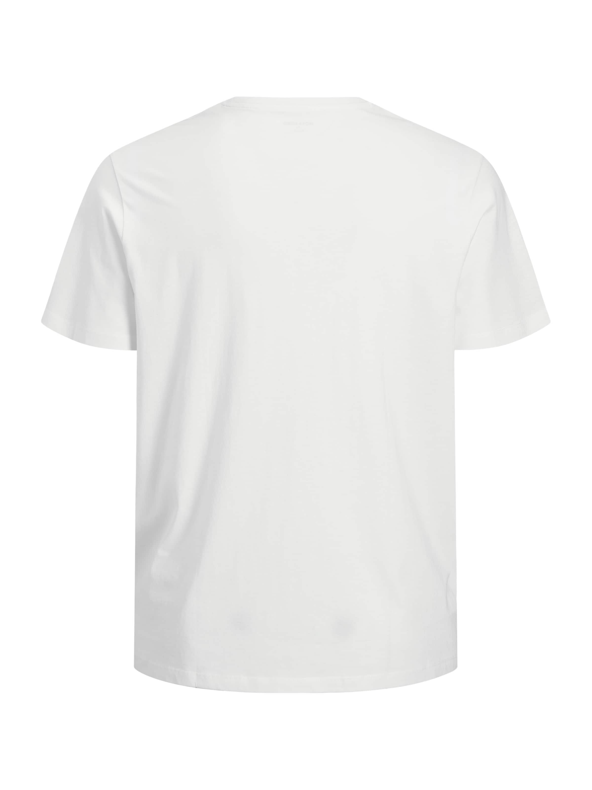 Jack & Jones Plus T-Shirt 'JPRBLUZANE' in Weiß