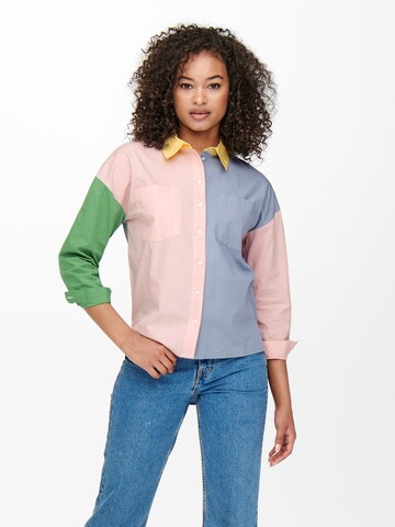 ONLY Blouse 'Nero' in Roze: voorkant
