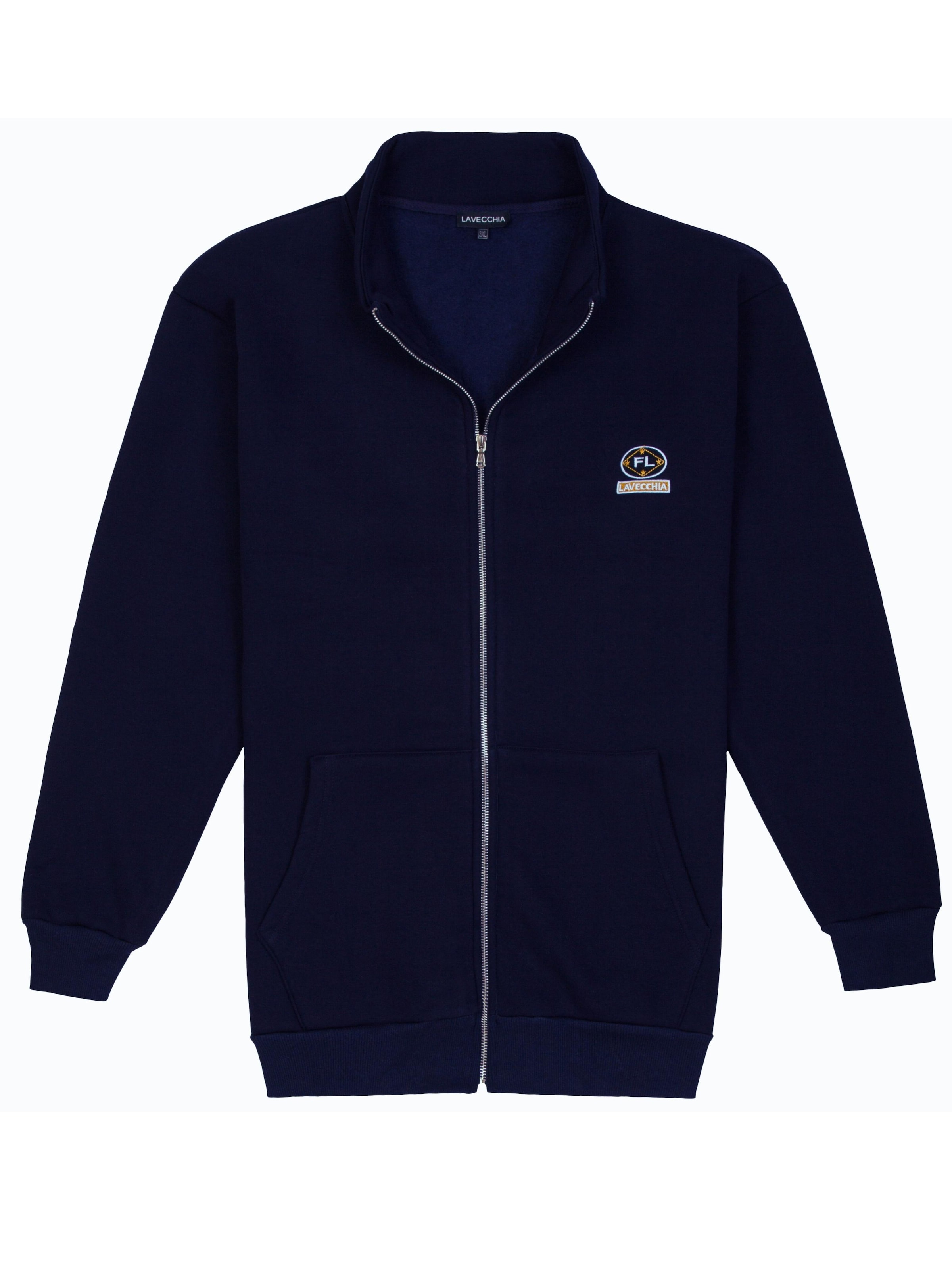 Lavecchia - Sudadera con cremallera 'LV-2027' en azul: frente