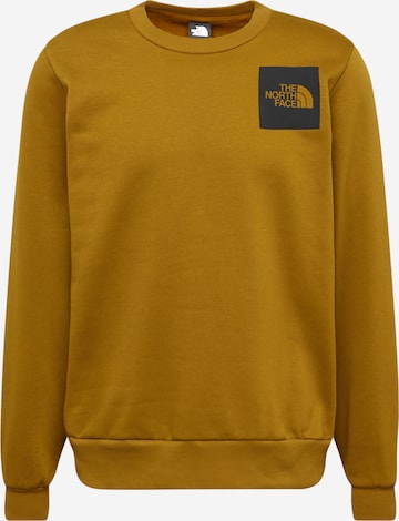 Felpa 'FINE' di THE NORTH FACE in verde: frontale
