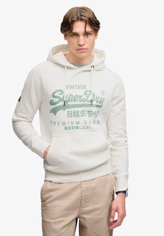 Superdry & Co - Sudadera 'CLASSIC' en blanco: frente