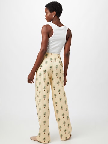 Wide Leg Pantalon Trendyol en beige