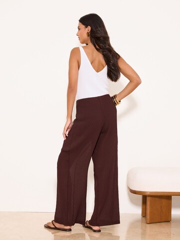 Wide Leg Pantalon Lipsy en rouge