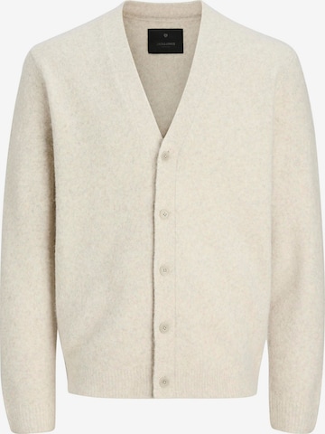 Jack & Jones Premium Strickjacke in Beige: Vorderseite