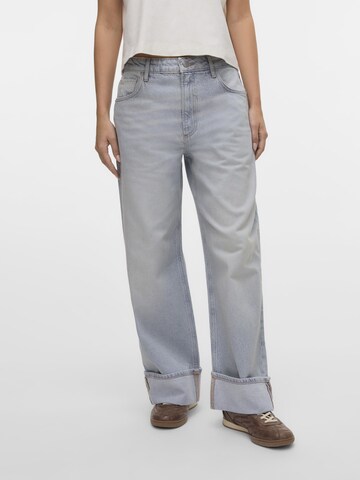 VERO MODA Wide leg Jeans 'VMDarcy' in Grijs