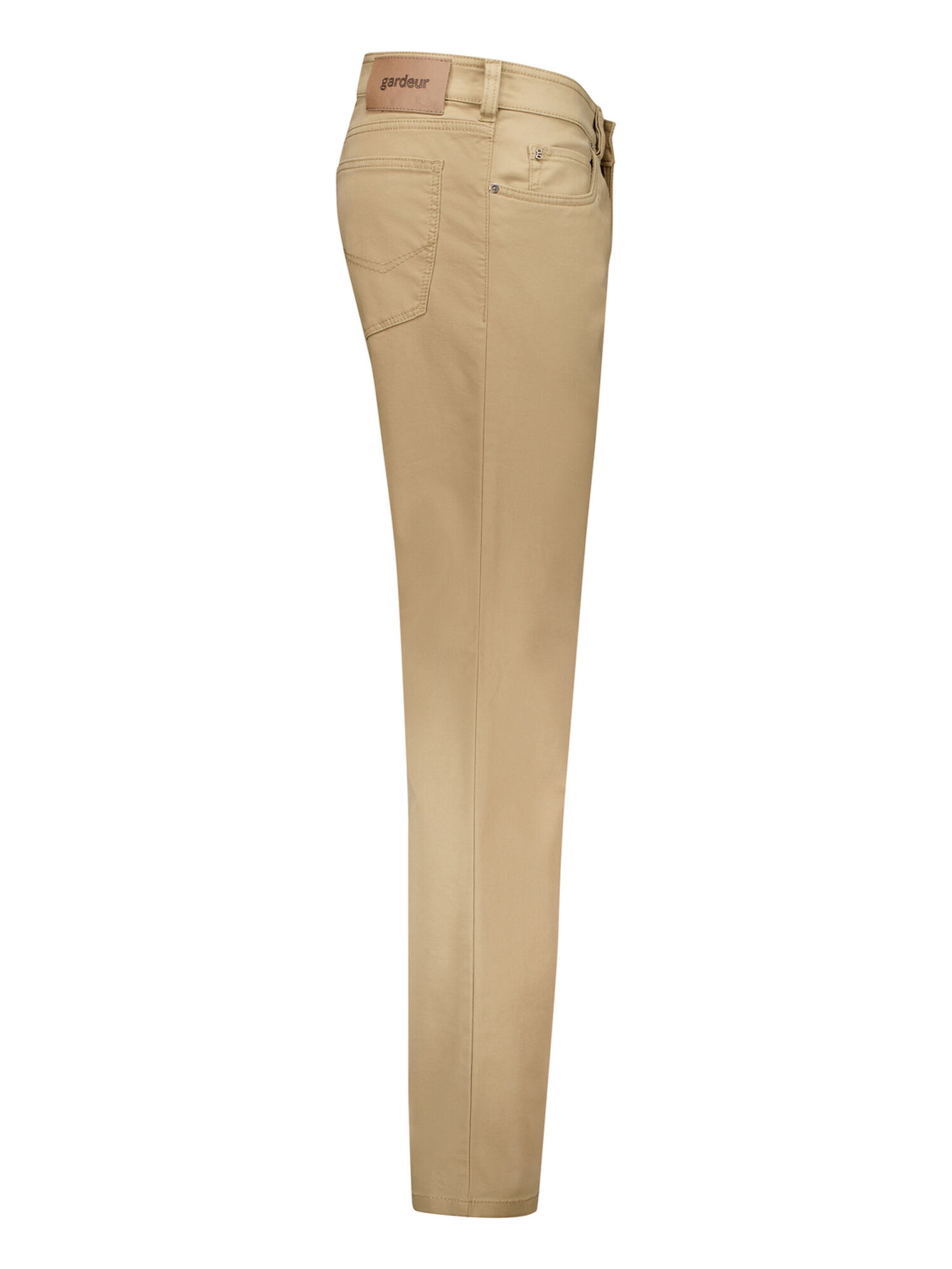 Gardeur Slim fit Trousers 'Bill' in Beige