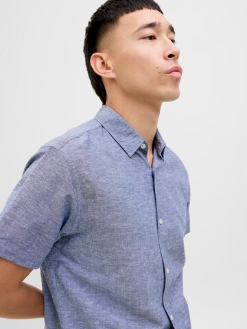 JACK & JONES Slim Fit Skjorte 'JJEBREEZE' i blå